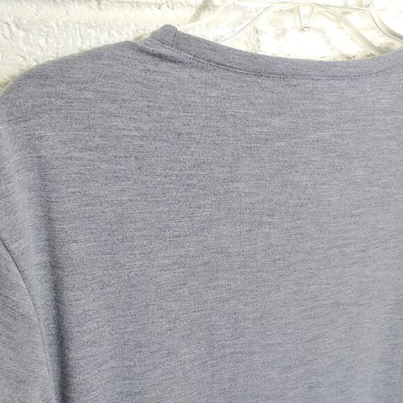 Fabletics Yani Mini Dress Size Medium Heathered Gray Jersey Knit Athleisure - Picture 5 of 9